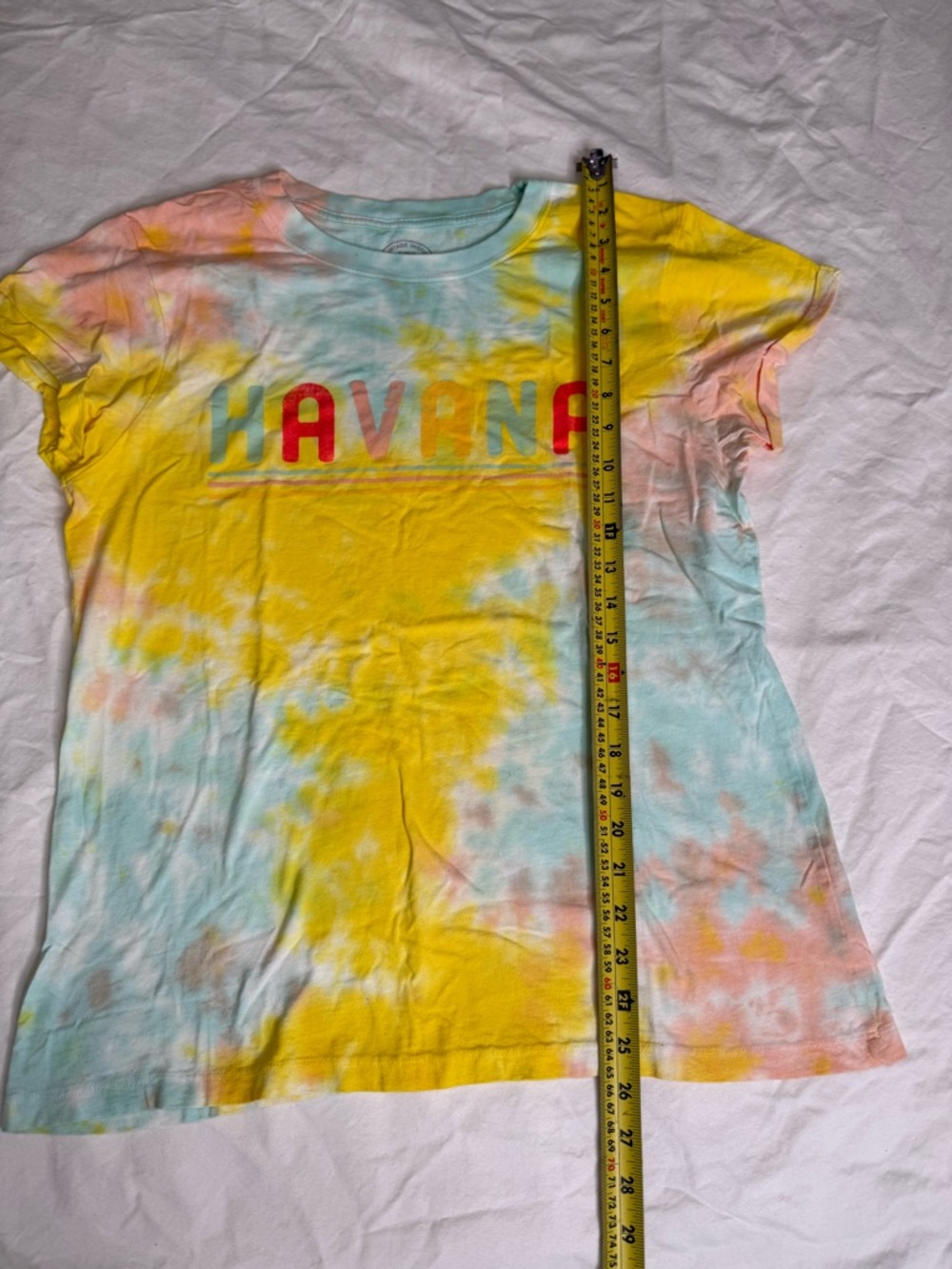Project Karma Havana Tie Dye Tee L Retro Y2K Pastel Graphic Shirt - Picture 6 of 8